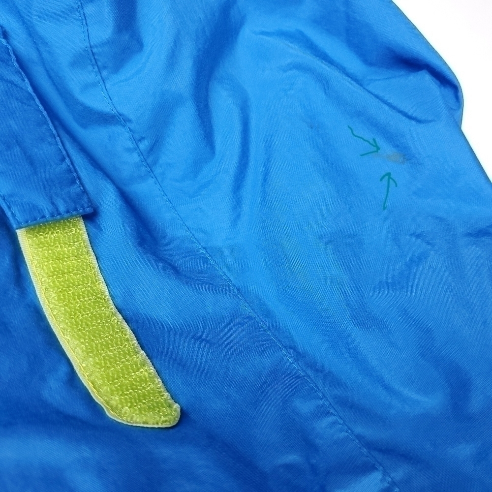 Lands' End Kids Grow A Longs Blue and Lime Puffer Coat Kids Medium 10-12 - Picture 13 of 13